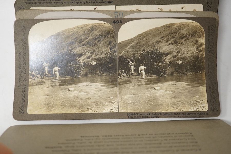 A collection of early 20th century Stereoscopic slides, of topographical African scenes. Condition - good